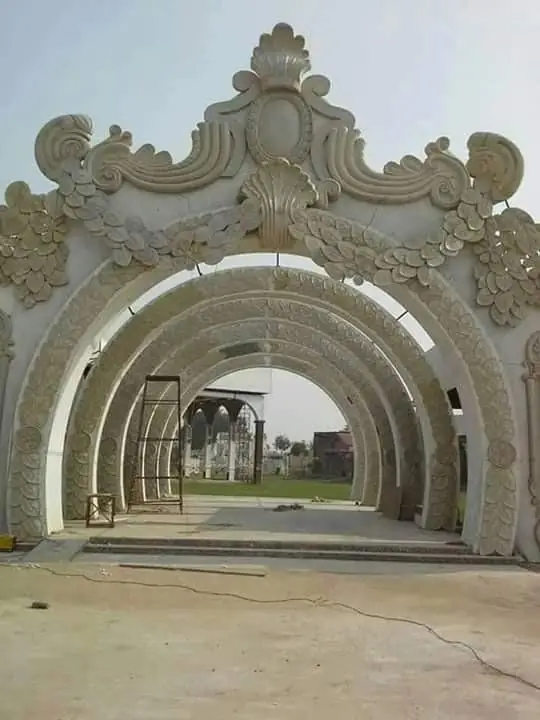 Carved FRP arch