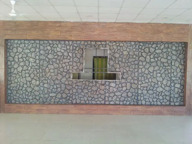 FRP stone-look wall cladding