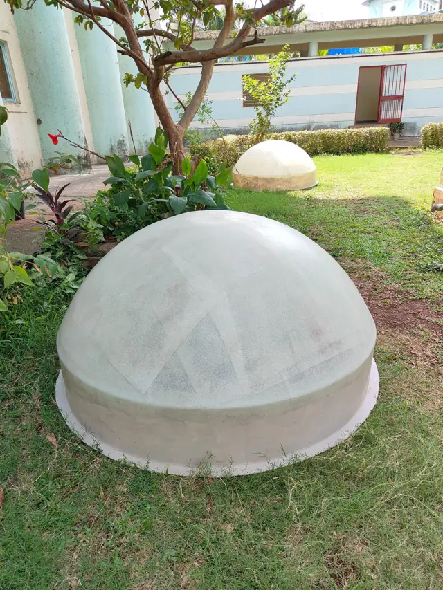 See-through FRP dome