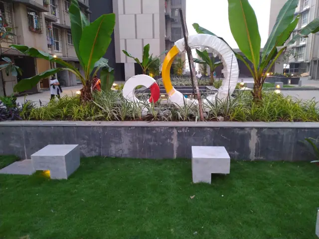 Circular FRP landscape sculptures