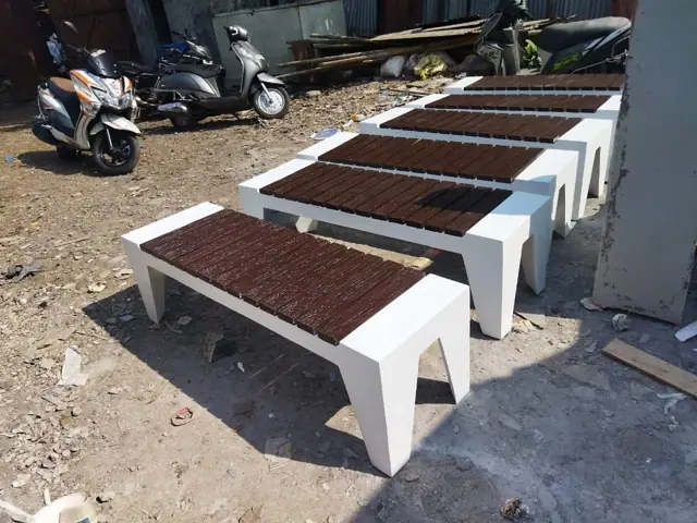 FRP Garden Benches & Dustbins — Kolte Patil — Jai Vijay